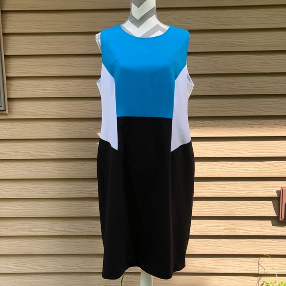 Calvin Klein Dresses & Skirts - Calvin Klein Color Block Shift Dress Size 16